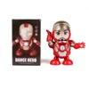 Marvel legends anime action figure super hero dance robot iron man with sound the light action figurines