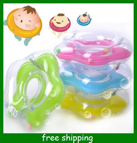 New Baby Kids Infant Adjustable Swimming Neck Float Ring Safety Aid Tube mix color sizes 0