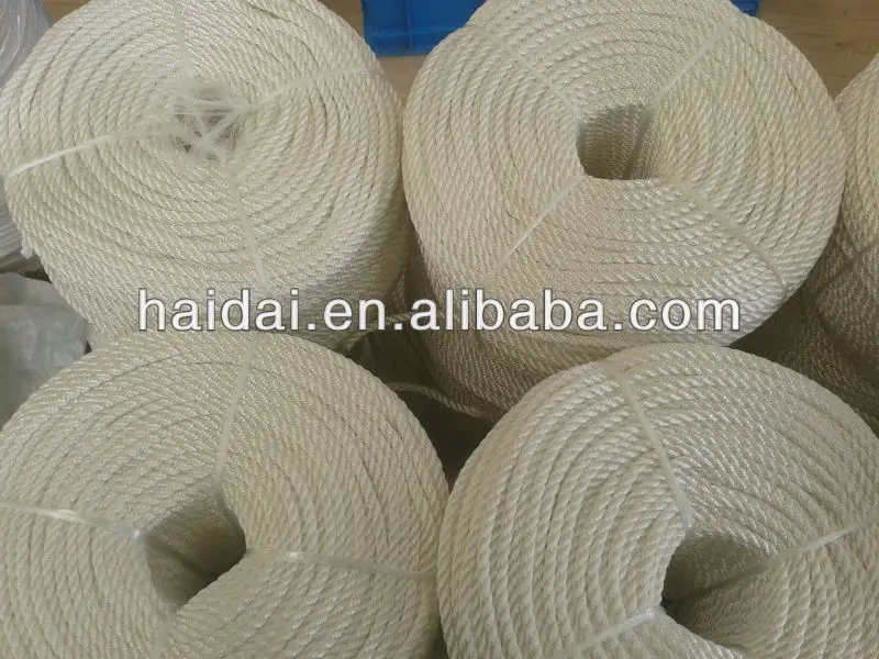 White Color 6mm 3 Strand Nylon Twisted String For Sale Buy 3 Strand 6mm Nylon String,White