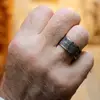 XULIN Classic Ring Four corner Mythical Dragon Greek symbols Retro Stainless Steel Ring Male Gift Punk Men Rings