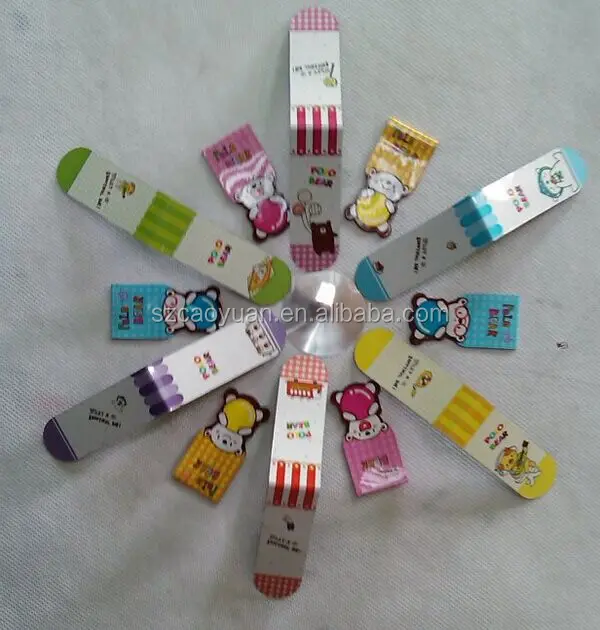 

Personalized design best selling folding magnet bookmark, Pantone/cmyk