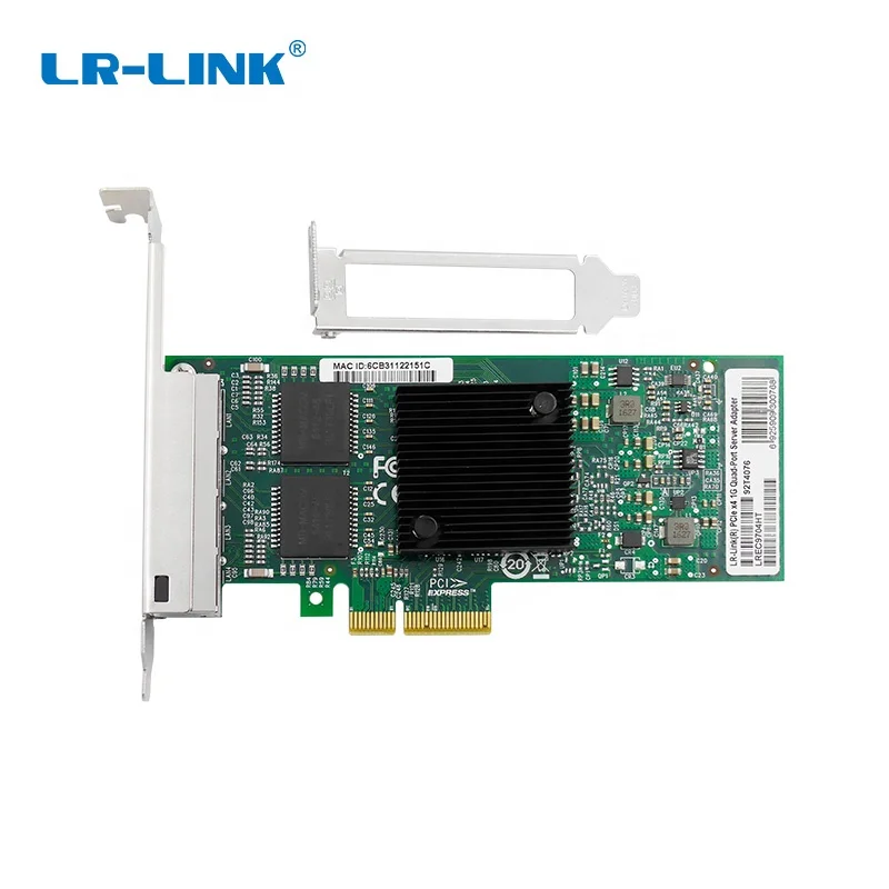 

Hot Sale Intel 82580 Chipset Gigabit PCIe x4 RJ45 4 Port Network Card like E1G44HT