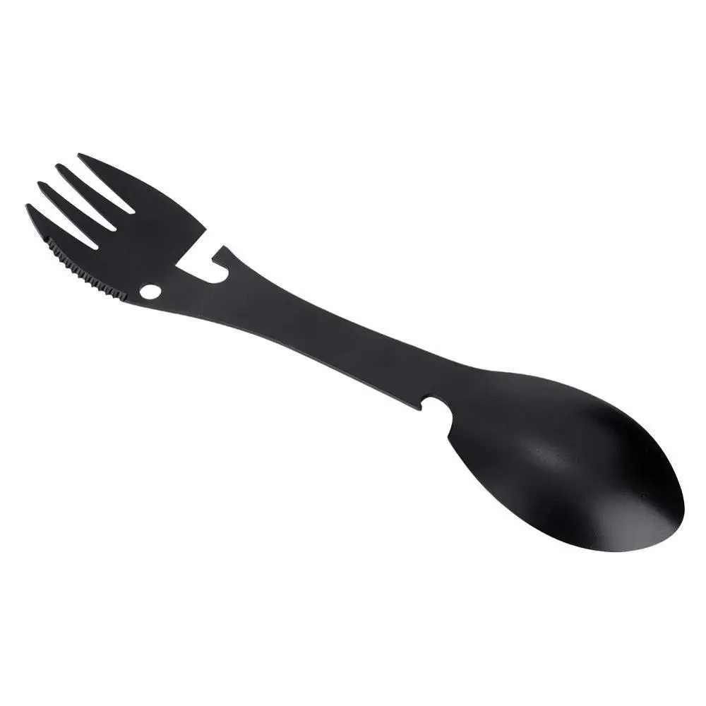 

5 in 1 Camping Utensil Spoon Fork, Multi-Tool Outdoor Camping Spoon Fork Cookware Accessory