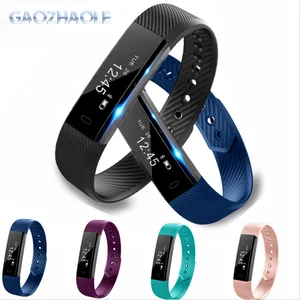 2018 fitbit Touch Screen Pedometer  smart band  Waterproof id115 Smart Bracelet for Samsung Android IOS BT V.4