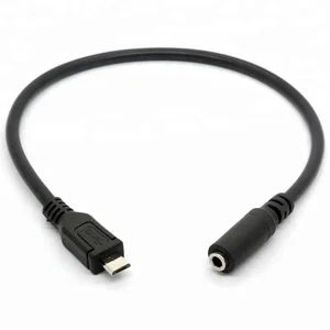 Micro USB Male To 3.5mm Female Car Audio AUX Cable