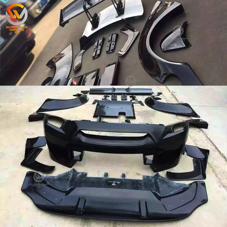 Carbon Fiber Gtr R35 Nismo Style Wide Full Body Kit Bumper 2017 - Buy ...