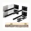 Cheap Modern Live Edge Powder Coated Invisible Countertop Hanging Strong Fix Floating Shelf Brackets