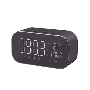 LED Display Alarm Clock Bluetooth Speaker Music Player