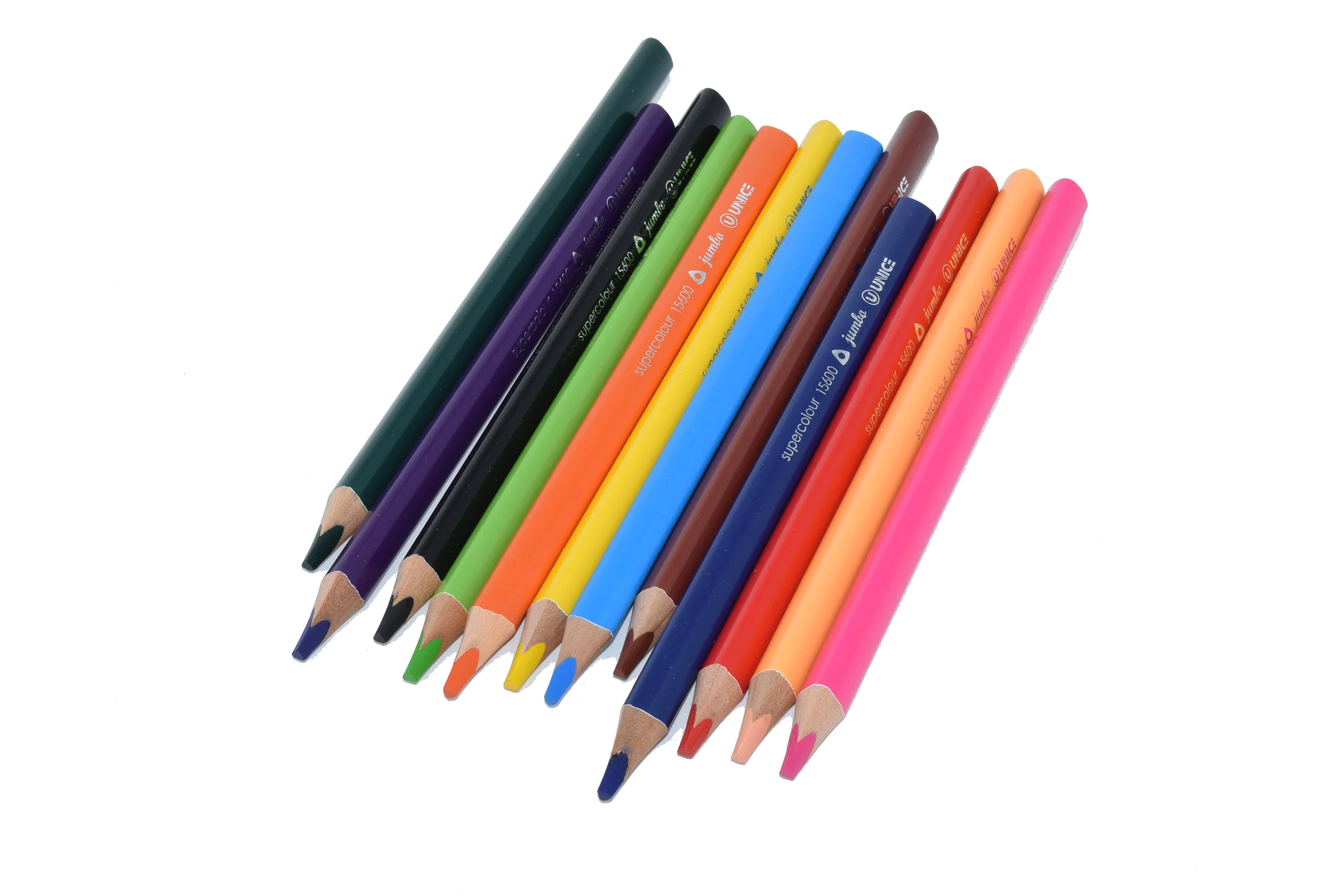 super jumbo size colored pencils for small hands, triangular 6