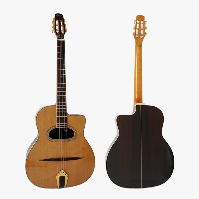 

Aiersi Brand handmade archTop Grande bouche Django gypsy acoustic Guitar