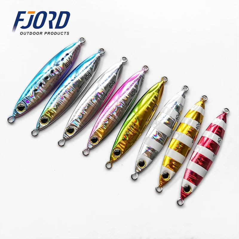 

FJORD Wholesale hot 30g Small Shore Cast Iron Metal Sequins Lures Bait Iron Slow Jig Bait Saltwater Jigging Fishing Lure, Glow customized