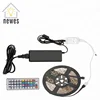 RGB LED Strip Lights Kit 5050 SMD 5M 300LEDs Flexible LED Light +44 Keys IR Remote Controller + 12V 6A Power Adapter Set
