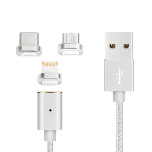 Great Quality Magnetic Android Charging Fabric Braided Micro Usb Data Cable