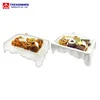 Bakery shop or buffet dessert food serving area display device rectangular Plastic Cake Tray with lid