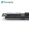 cat6 patch panel network blank 24 port without keystone jack