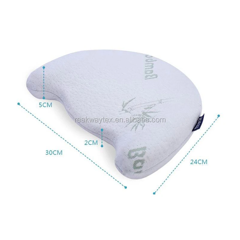 

JL1006-03 Bamboo cotton baby anti roll protective bolster flat head shaping memory foam wedge pillow