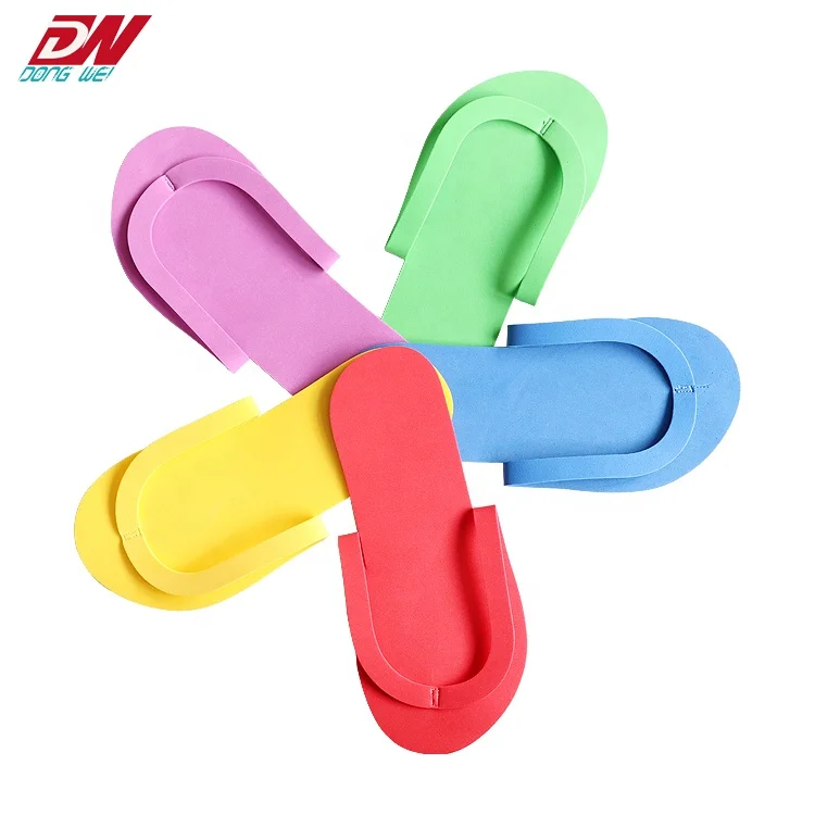 
factory supplies disposable Eva slippers for hotel pedicure shops 