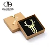 Animal deer shaped gold plated blank metal bookmark