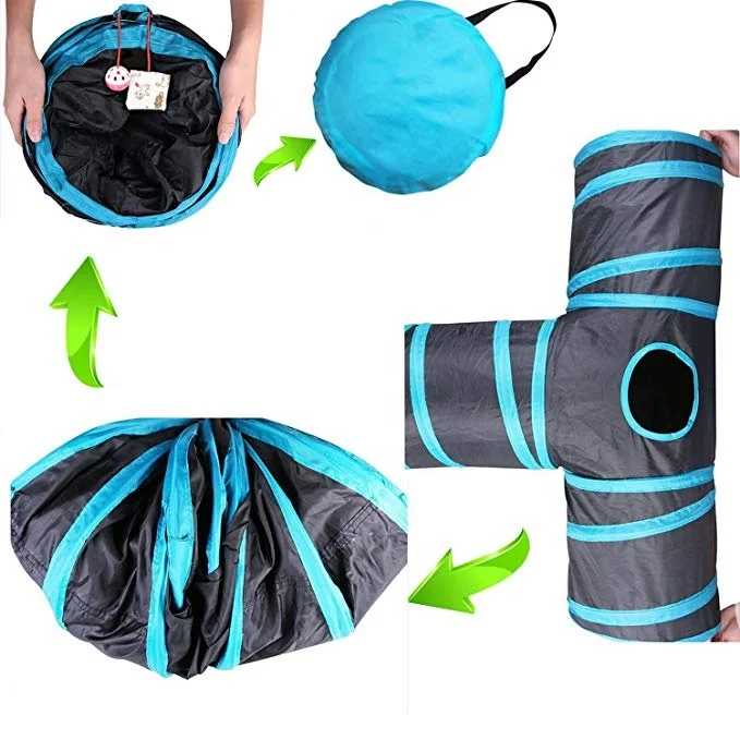 
Collapsible 3 way cat play tube cat tunnel cat toy tunnel 