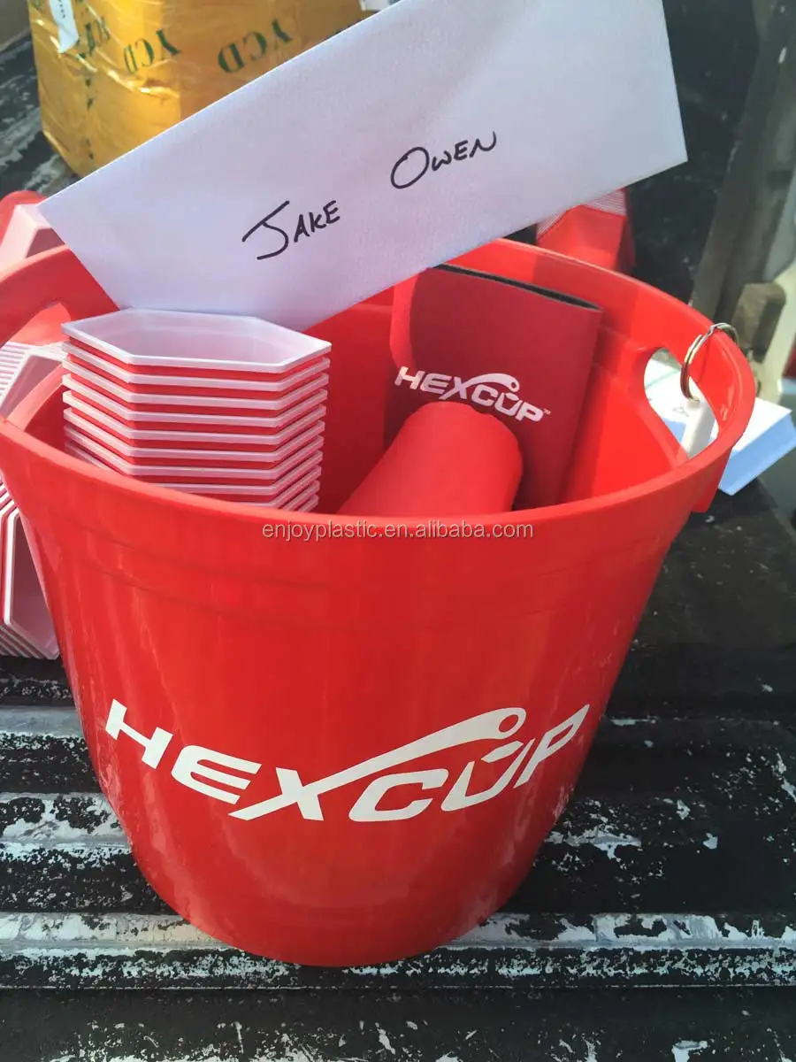 Personalized Round Cheap 5qt Recyclable Plastic Beer Bucket Buy