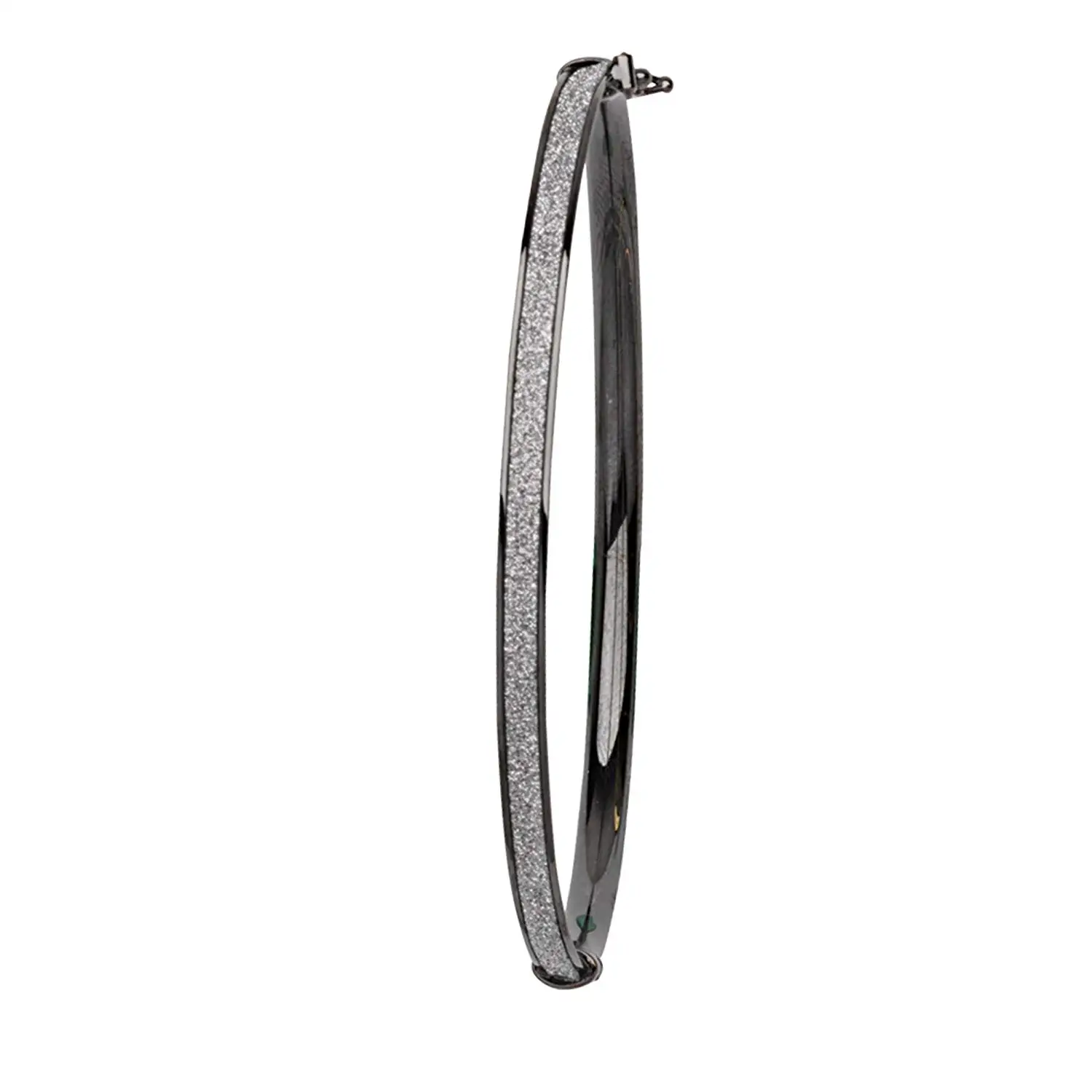 DiamondJewelryNY Bangle Bracelet 6Mm Domed Glitter Lightz Bangle