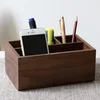 pine wood storage box pen rack