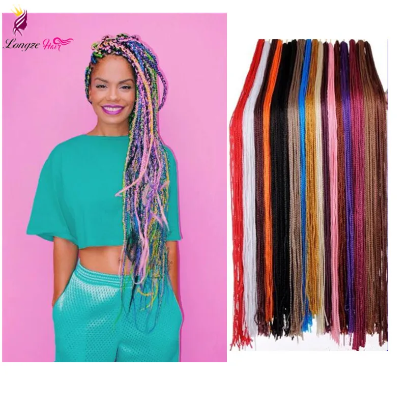 

Synthetic Zizi Crochet Braids Hair 28 Strands Pure Black Pink Purple Box Braids Pink Hair Extension High Temperature, 1b #4 #27 #30 t27;t30;t350;tbug