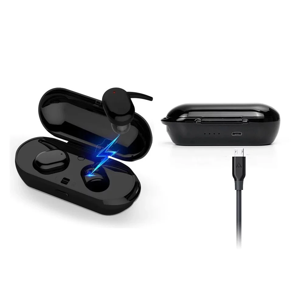 2019 Factory Wholesale Ture Wireless Stereo Portable Earphone Waterproof BT T2B T2C TWS Wireless Earbuds