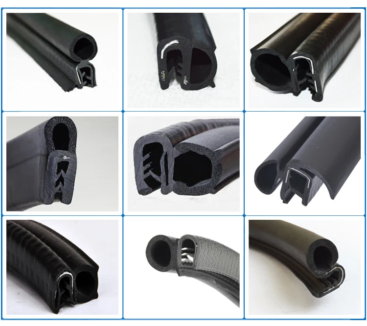 Flock Rubber Seal Strip Epdm Extruded Car Door Window Glass Run Channel