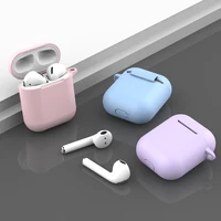 

Airpod 2 Silicone Skin Cases Cover Air pods Case 2 Protective Cover Skin with Lockable Carabiner