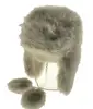 2019 Newest Premium Cover Ear Bottom Faux Fur Winter Off White Color Daily Trapper Hat For Women
