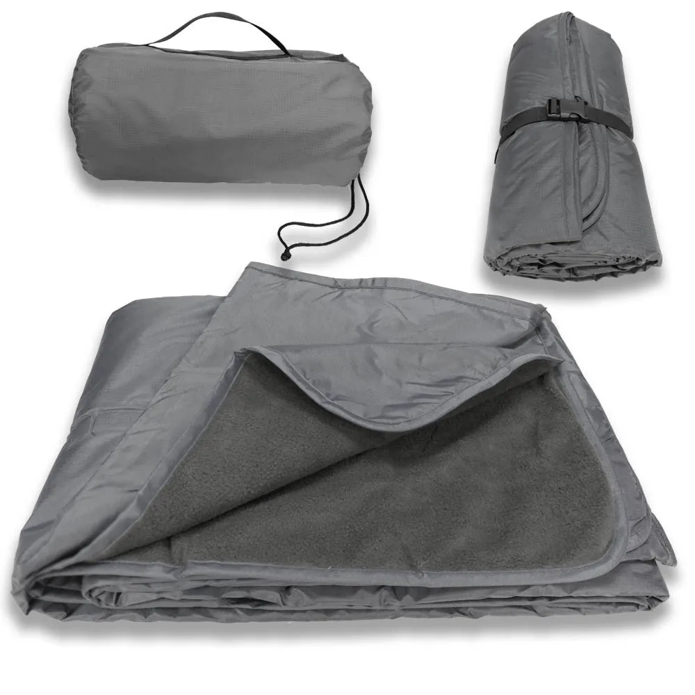 Extra Large 79"x58" Waterproof Outdoor Camping Blanket With Warm Fleece Great For Beach,Camping