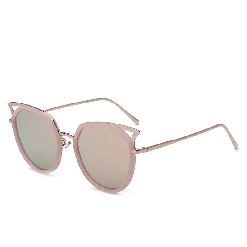 

Mirror vintage Cat Eye Metal Ladies Sunglasses, As picture shows