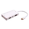 Thunderbolt mini DP DisplayPort to VGA HDMI DVI Adapter Cable 3 in 1 mini DP Digital AV Multiport Adapter support 1080P