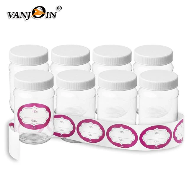 16oz Clear Plastic Jars With Removable Chalk Labels Buy Candle Jar