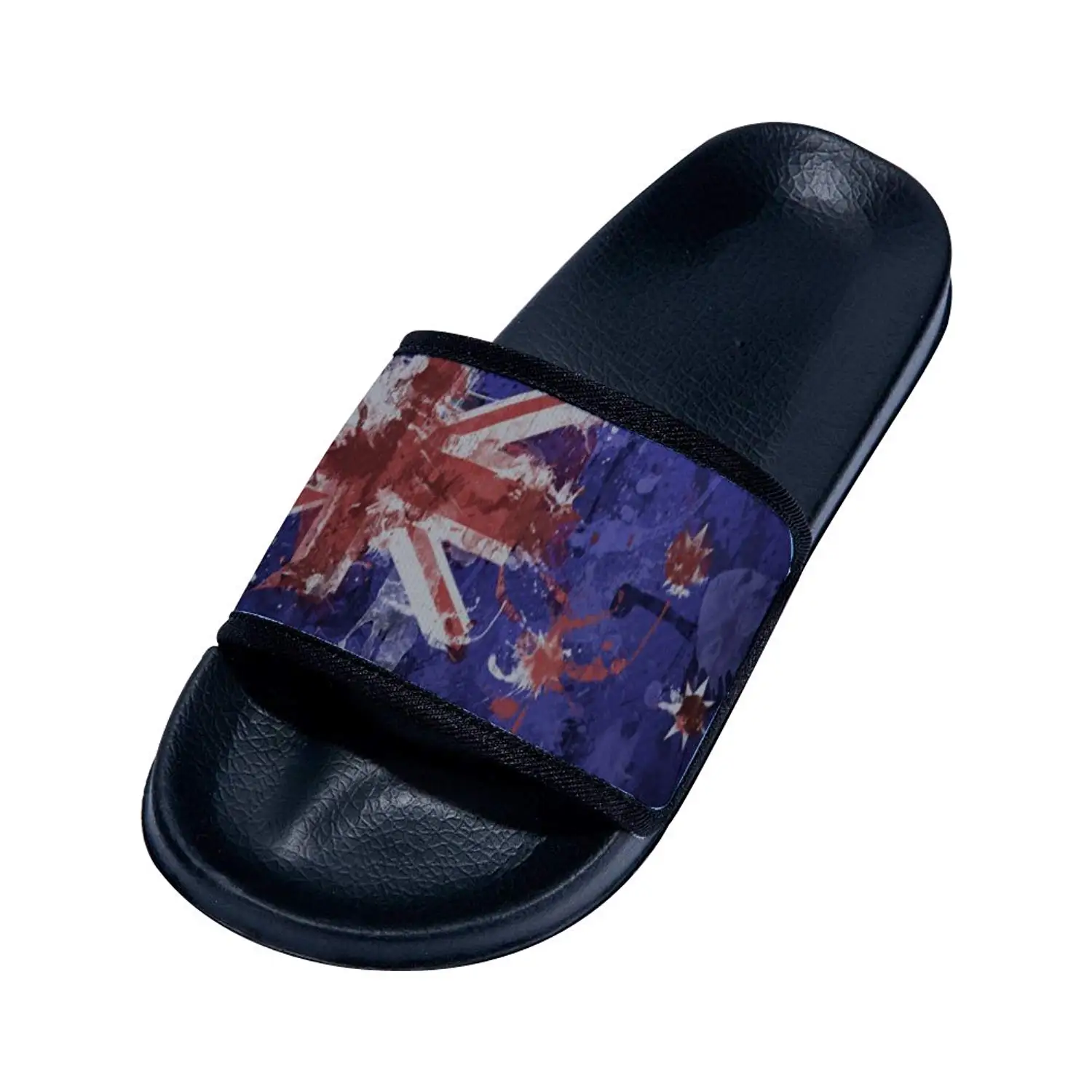 Mens Watercolor Fox Pattern Non-Slip Soft Foams Slipper Home Slide Sandals
