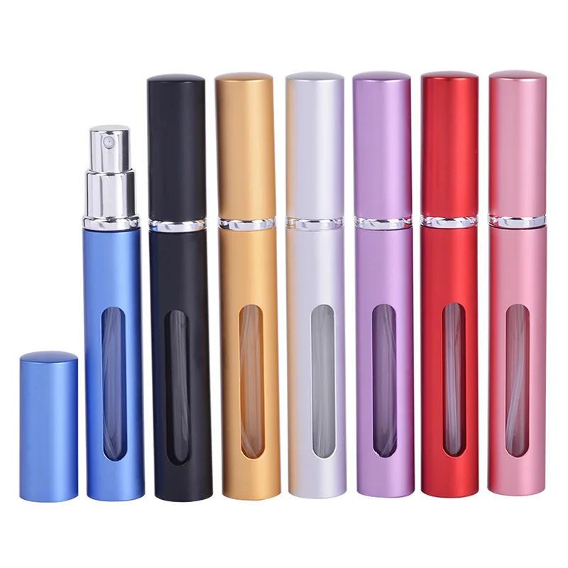 MUB Mini 5ml Refillable Perfume Spray Bottle Aluminum Spray Atomizer P –  Baby Lu Glam Cosmetics