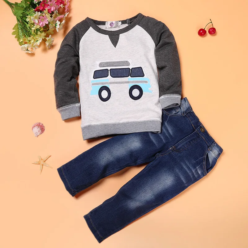 

Baby Car Hoodie Jeans Pants 2pcs Turkey Wholesale Children Clothes, Picture show