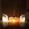 Modern RGB remote control light led dinning light up coffee colorful led cube table