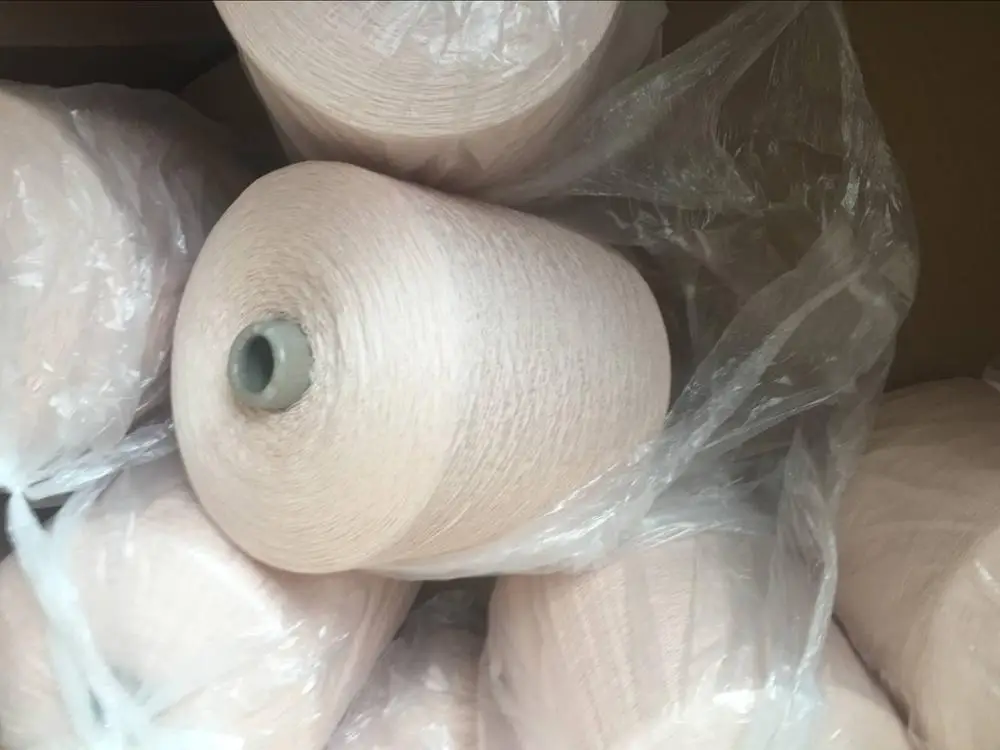 
100% Mulberry Spun Silk Yarn 120Nm/2 Super Grade Quality Bleached or Dyed 