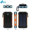 Amazon Hot Selling 8000 mah,Outdoor Waterproof Portable Solar Power Bank For smartphone