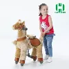 HI CE best quality wooden rocking horse toy,wooden stick horse, ride on horse toy pony
