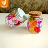 50ml mini glass jar with cork lid and aluminum cap 47 50mm small glass vials with cork tops