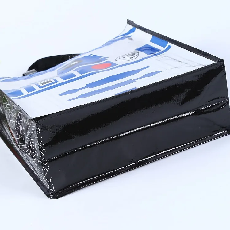 
Fashion Reusable Metallic Non Woven Bag Shopping Promotional Bag With Customized Logos 