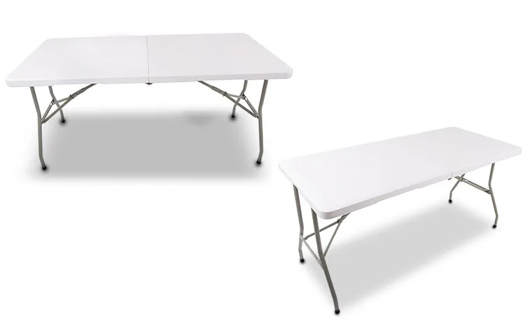 6&8-Foot Rectangular Plastic Folding Table