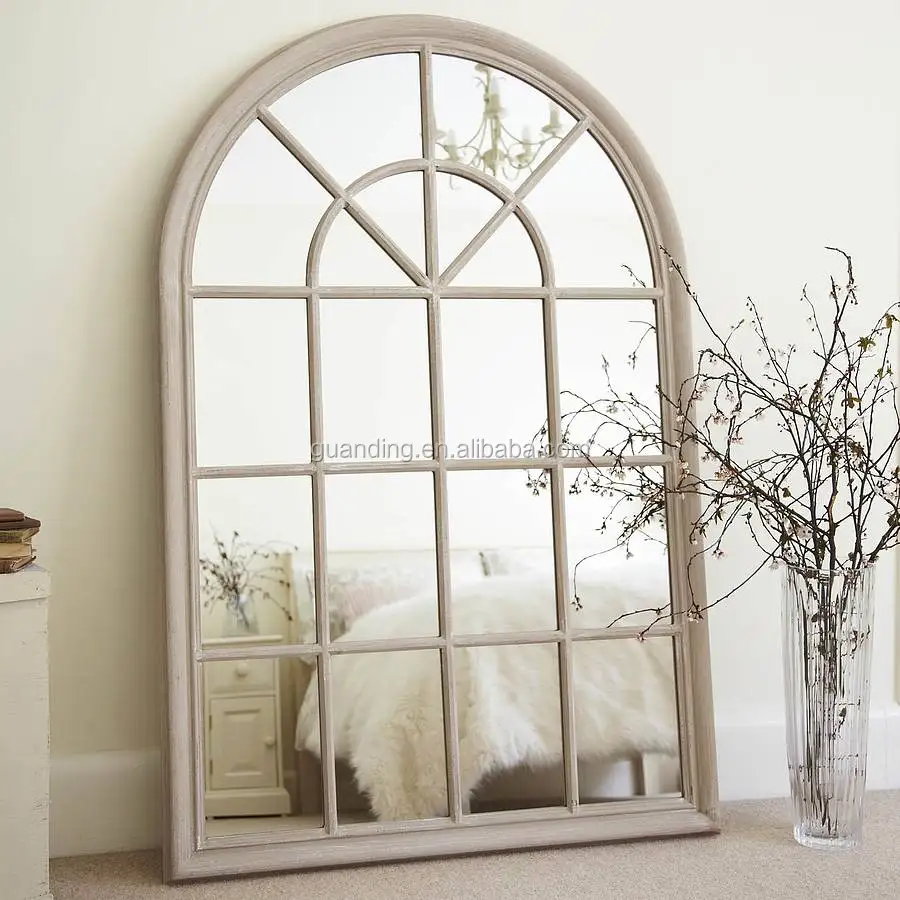 

original large arched window mirror