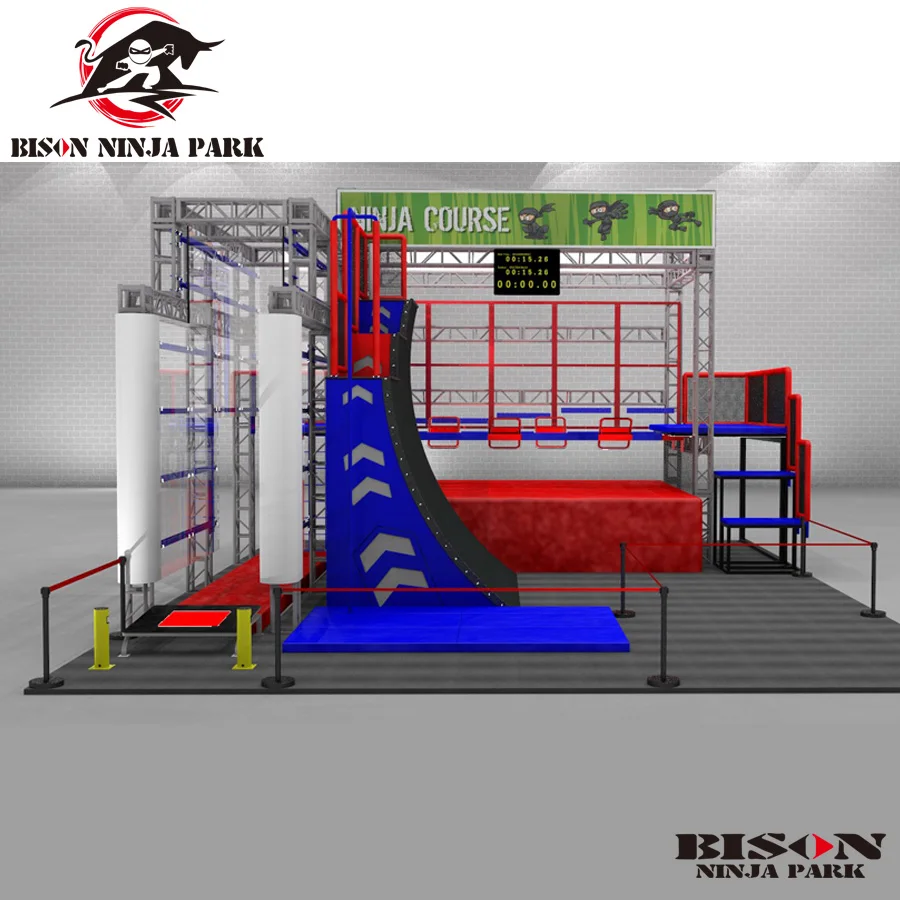 
Indoor ninja obstacles course sport equipment training 