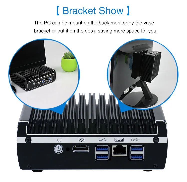 Yanling 6 Gigabit NIC Mini PC Intel Kaby Lake i3 7100u Dual core AES-NI PFSense Sophos Firewall Router
