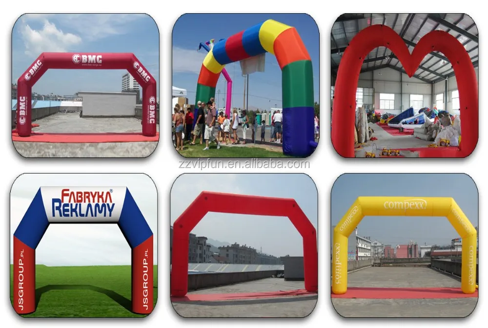 Outdoor Inflatable archway factory advertising inflatable arch with logo
