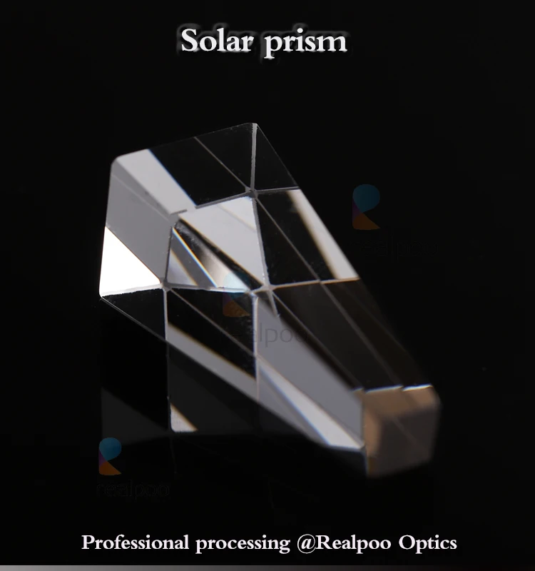 Optical Glass Solar Power Prism For Solar Energy Concentrating